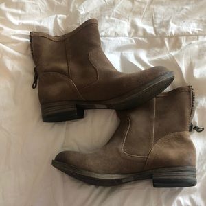 Suede ankle boots